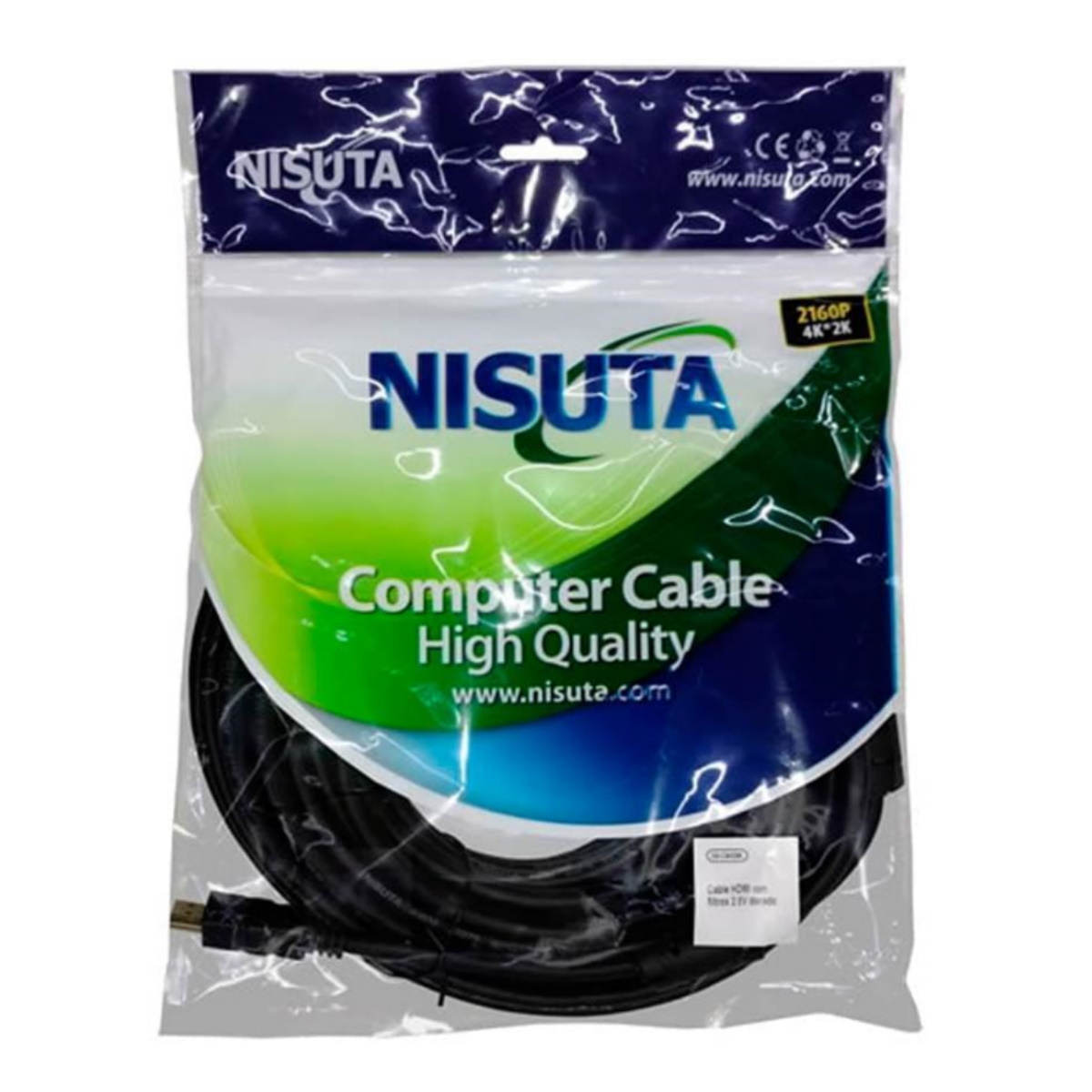 Cable HDMI C/ Filtro Dorado 4k 15m Nisuta