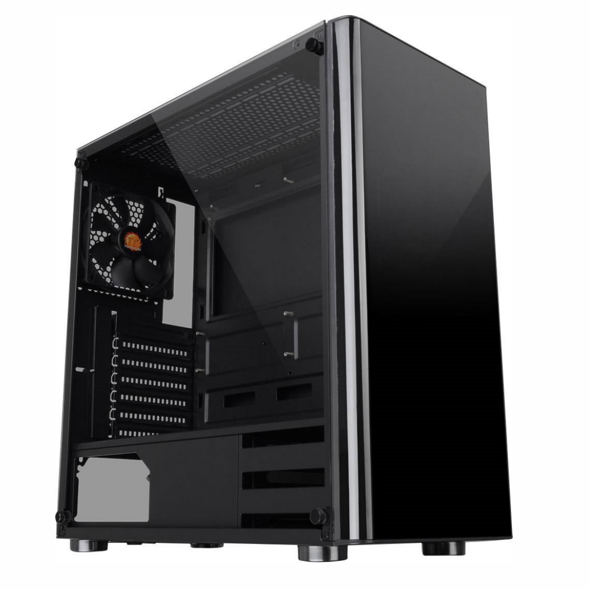 Gabinete Gamer V200 TG Black Vidrio Templado Thermaltake + Fuente 500W