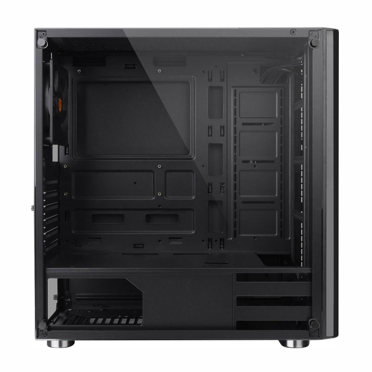 Gabinete Gamer V200 TG Black Vidrio Templado Thermaltake + Fuente 500W