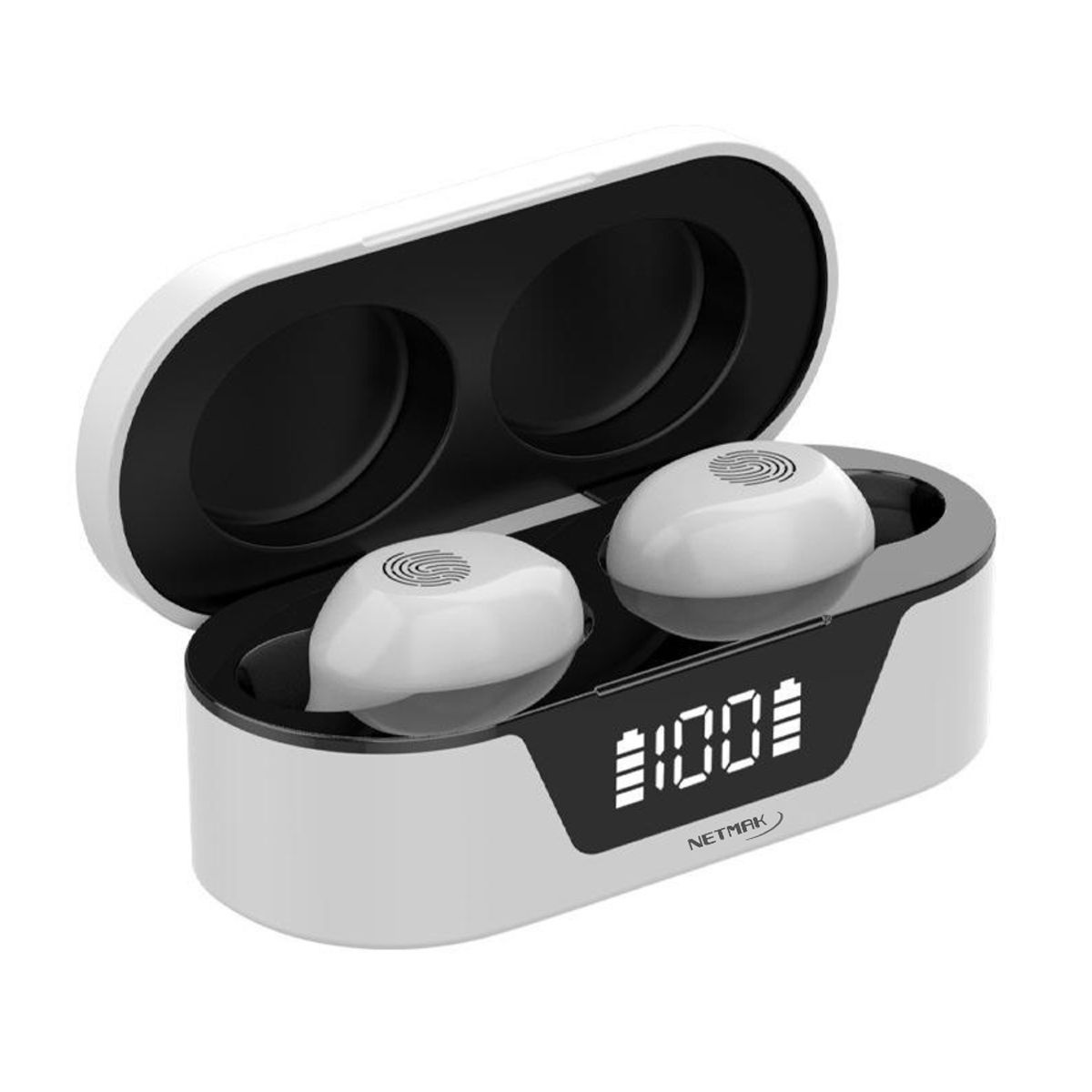 Auriculares Bluetooth In Ear NM-BIZA-W Blanco Netmak