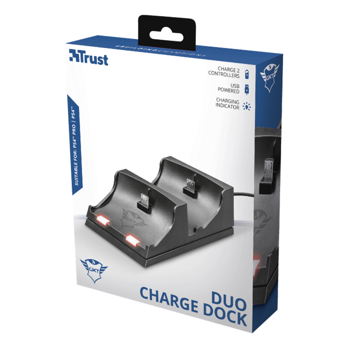 Cargador Joystick Ps4 Duo Charging Dock Gxt 235 Trust