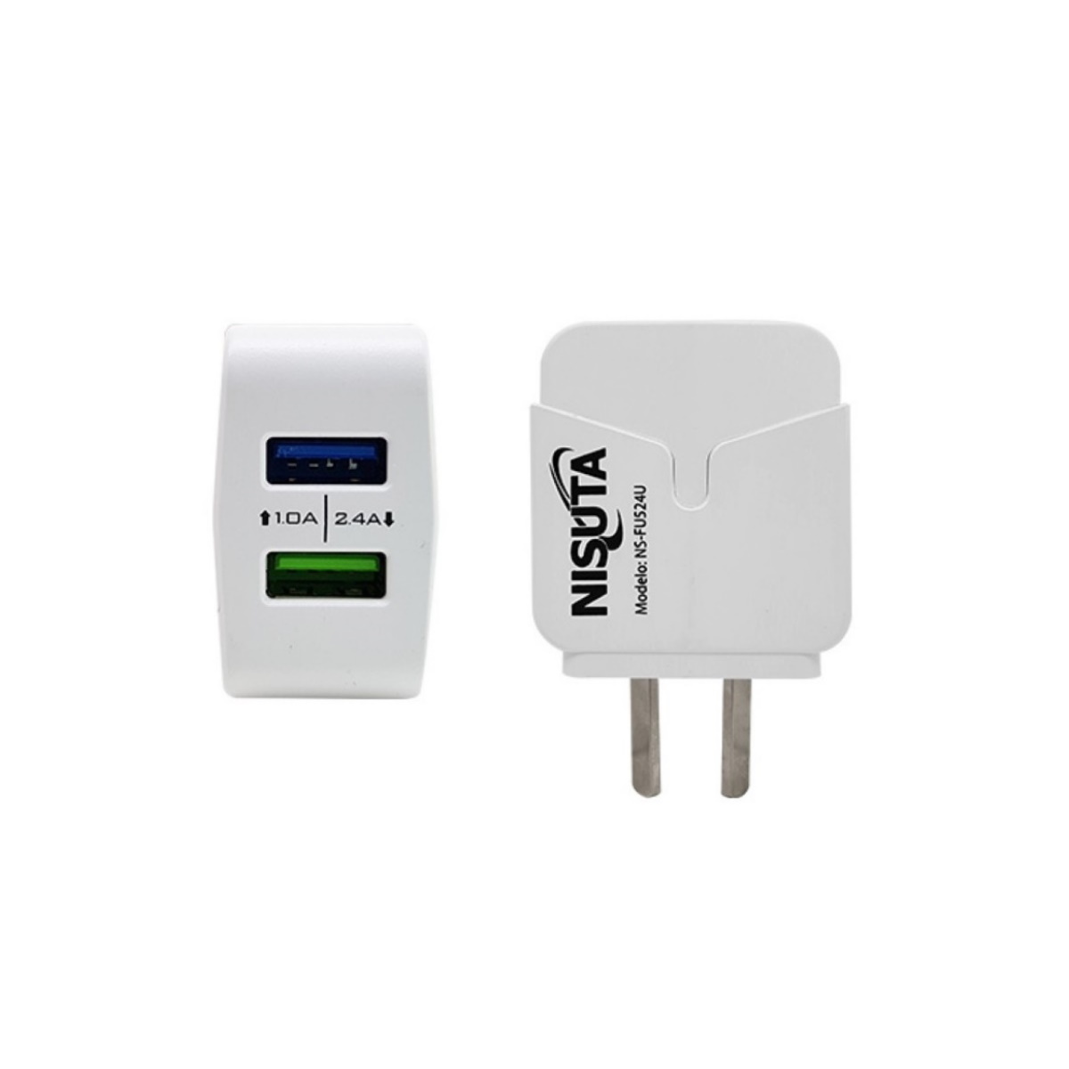 Cargador 5v 2.4a 2 Puertos Usb Cable Iphone Nisuta