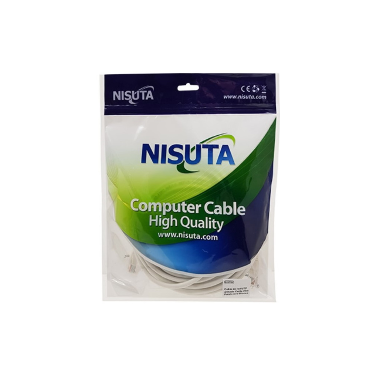 Cable De Red Utp 20m 5e Nisuta