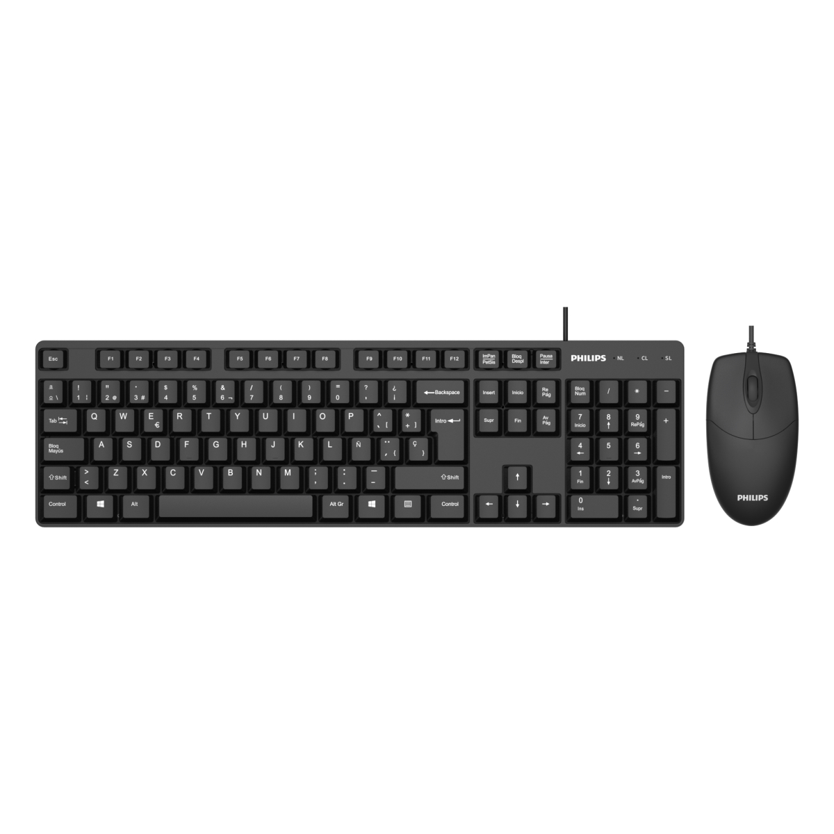 Kit Teclado Mouse C254 Black Philips