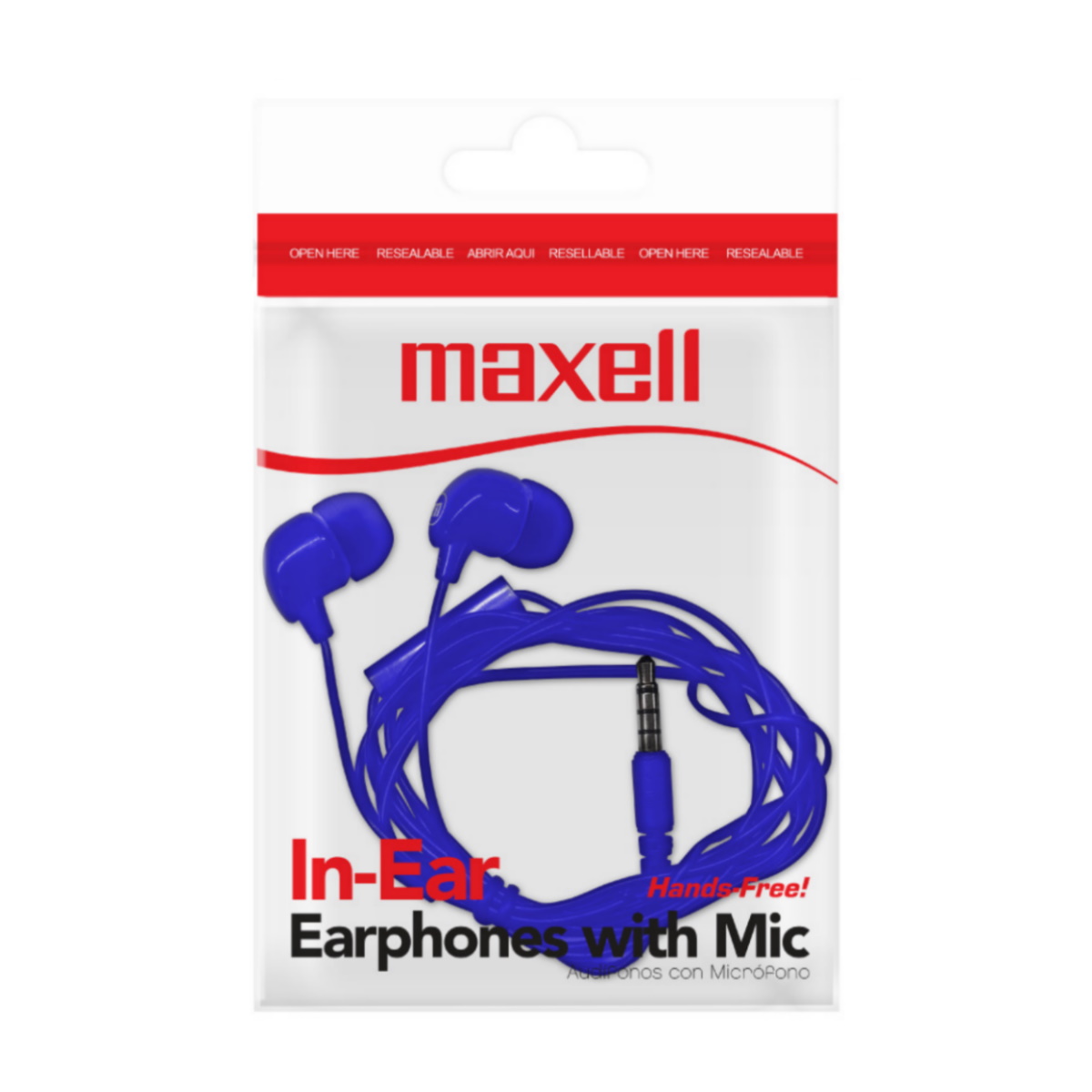 Auriculares In Ear In-Bax C/ Microfono Azul Maxell
