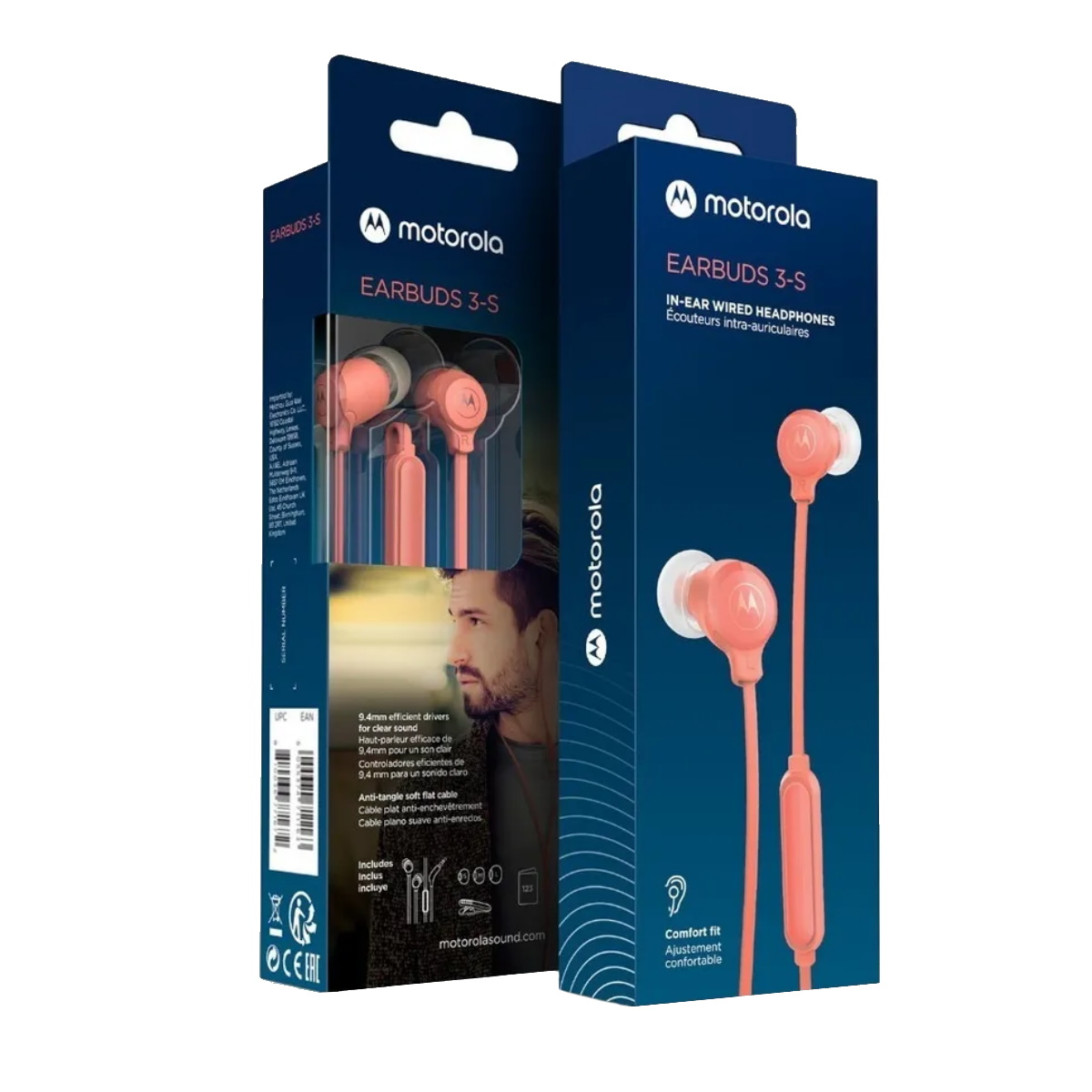 Auriculares In Ear 3-S C/ Microfono Coral Motorola