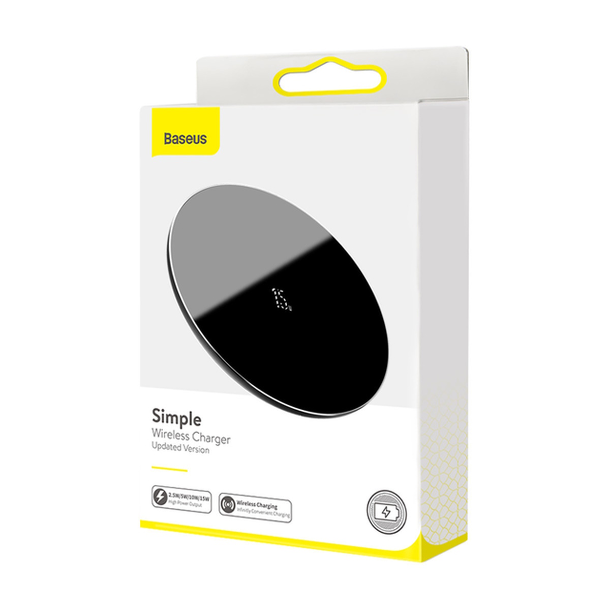Cargador Inalambrico Celular Negro BaseUs