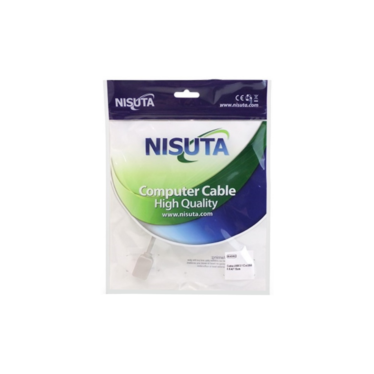 Cable USB C 3.1 M a USB 3.0 H Nisuta