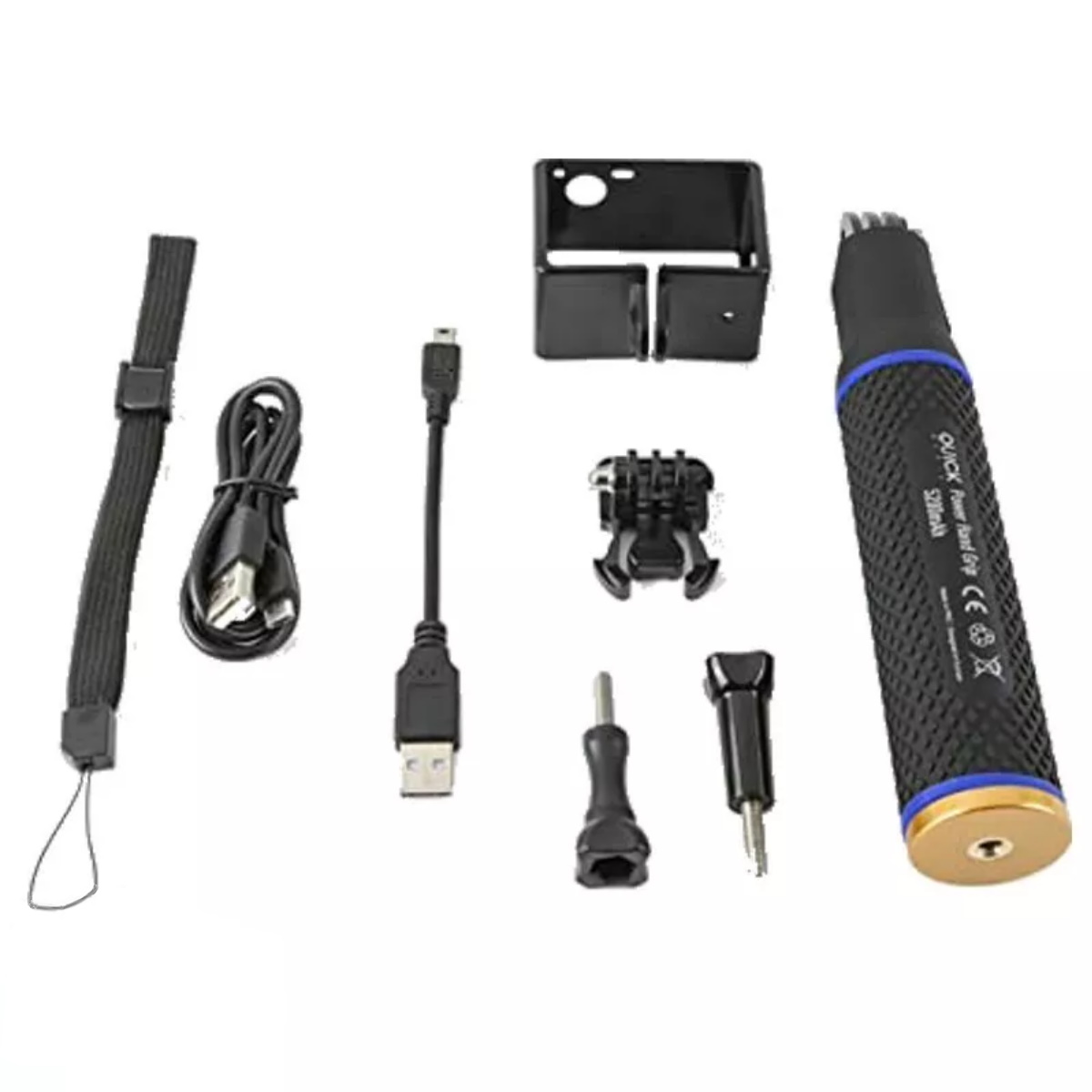 Palo Selfie Stick Go Pro con Power Bank 5200 mah