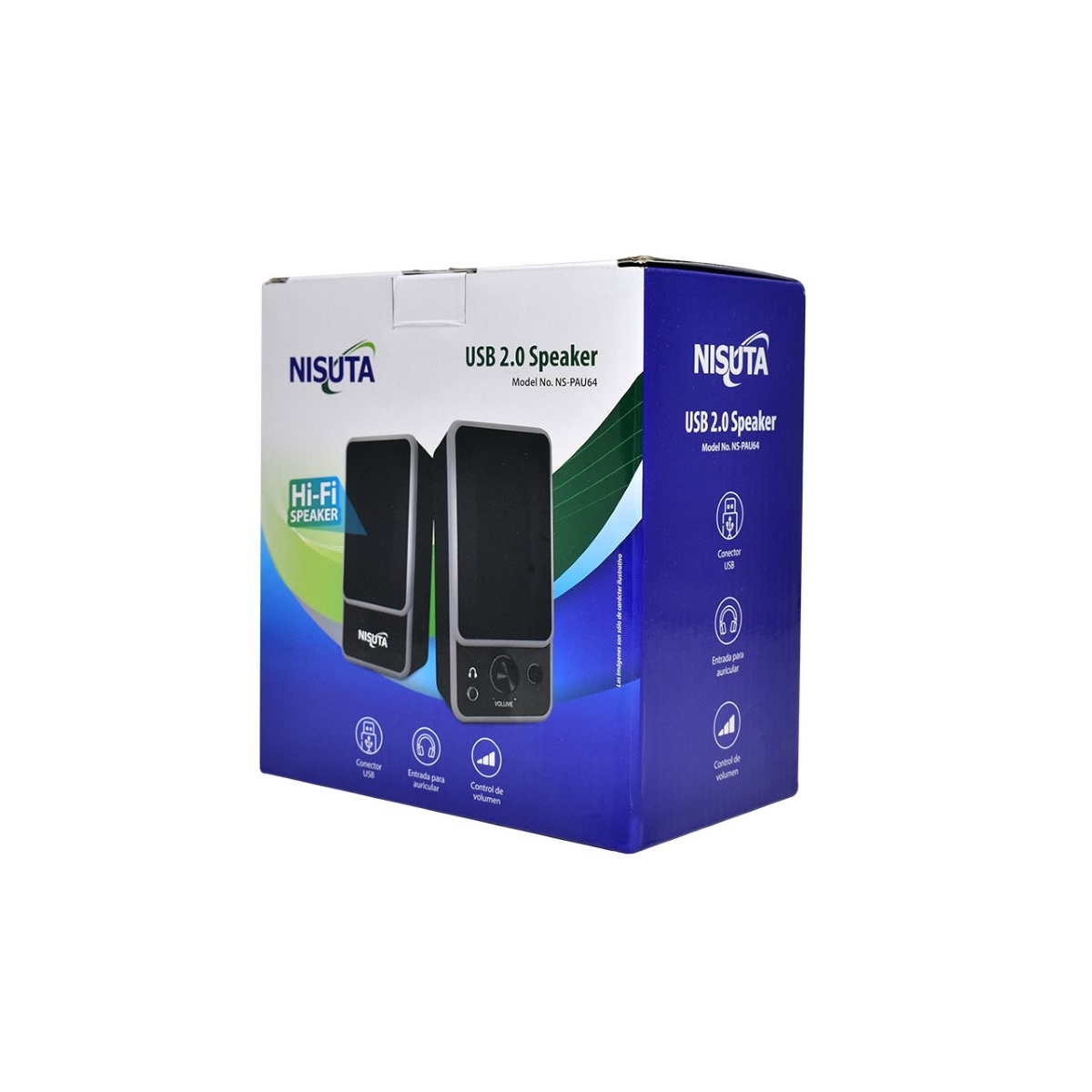 Parlantes Pc Usb 2.0  Ns-Pau64 Nisuta