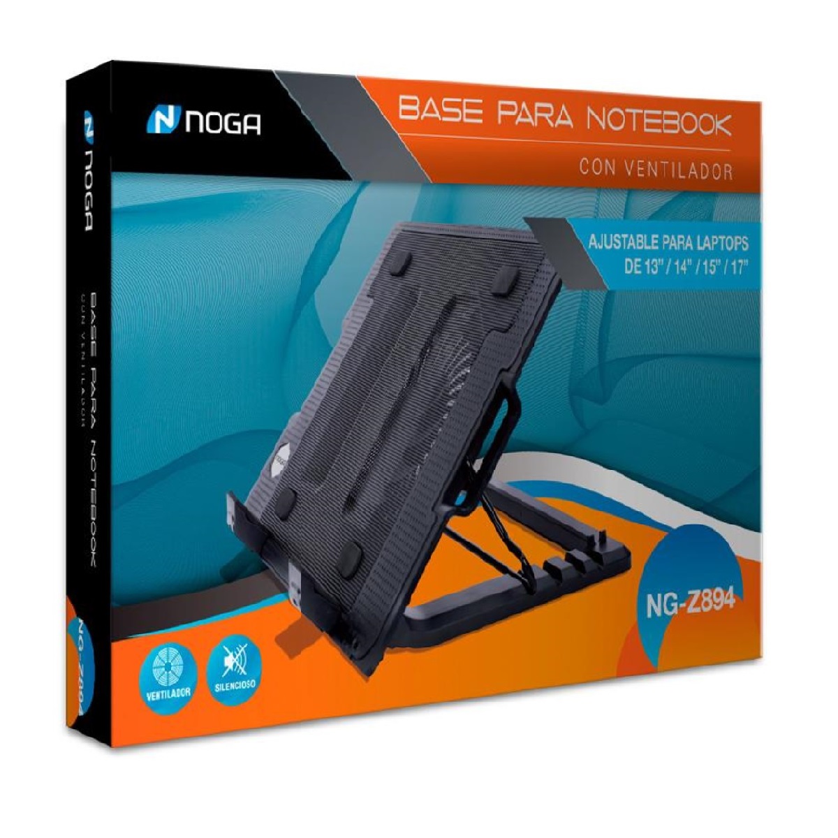 Base Cooler Notebook Ajustable Ng-z894 Noga