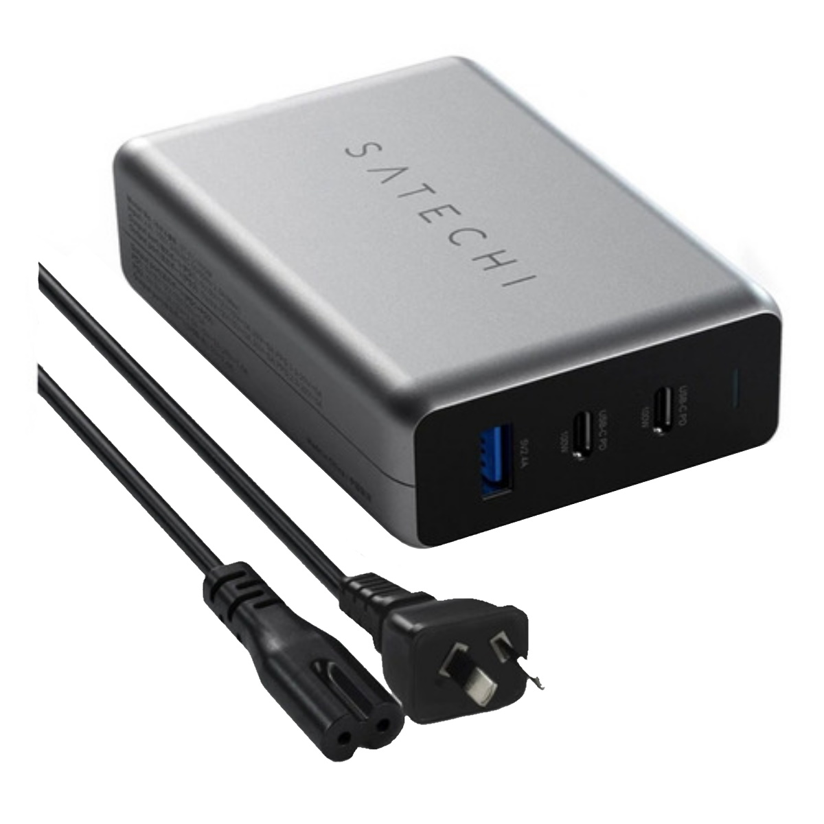 Cargador Notebook / Celular 1p Usb A + 2p Usb C 100W Satechi
