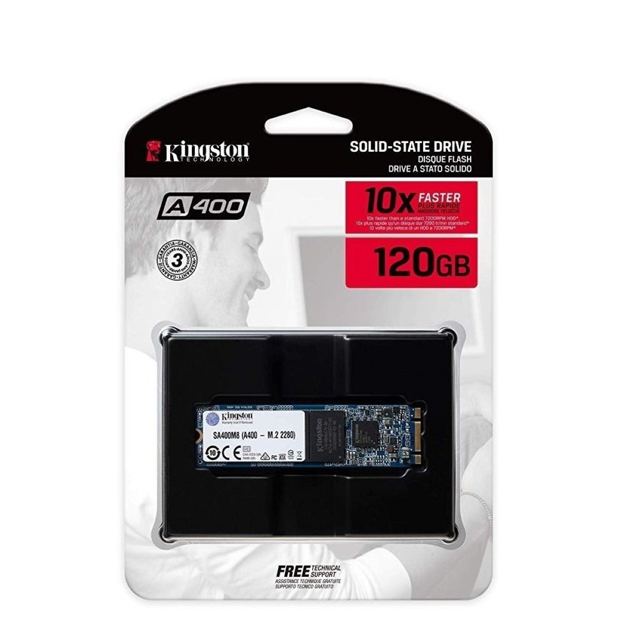 Disco Solido SSD M.2 Sata 120GB A400 Kingston