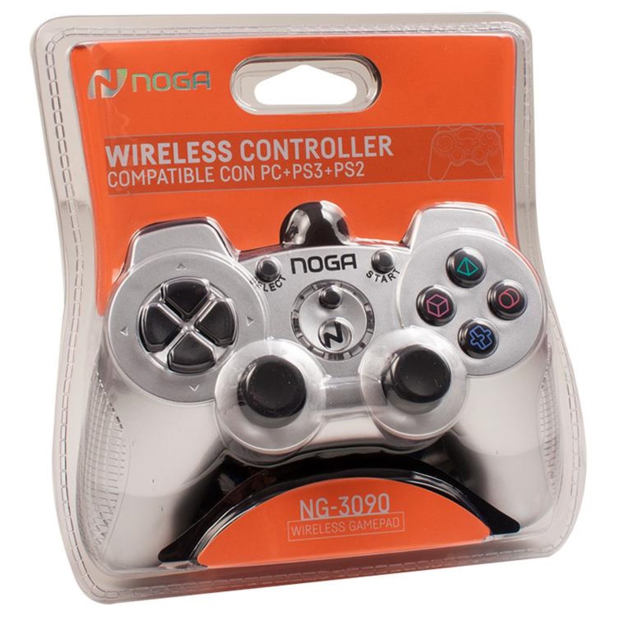 Joystick Inalambrico NG-3090 PC/PS2/PS3 Gris Noga