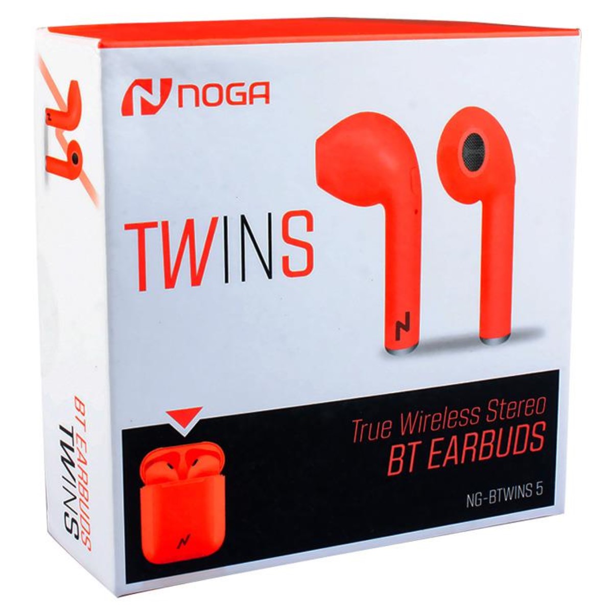 Auriculares Bluetooth In Ear Twins 5 Rojo Noga