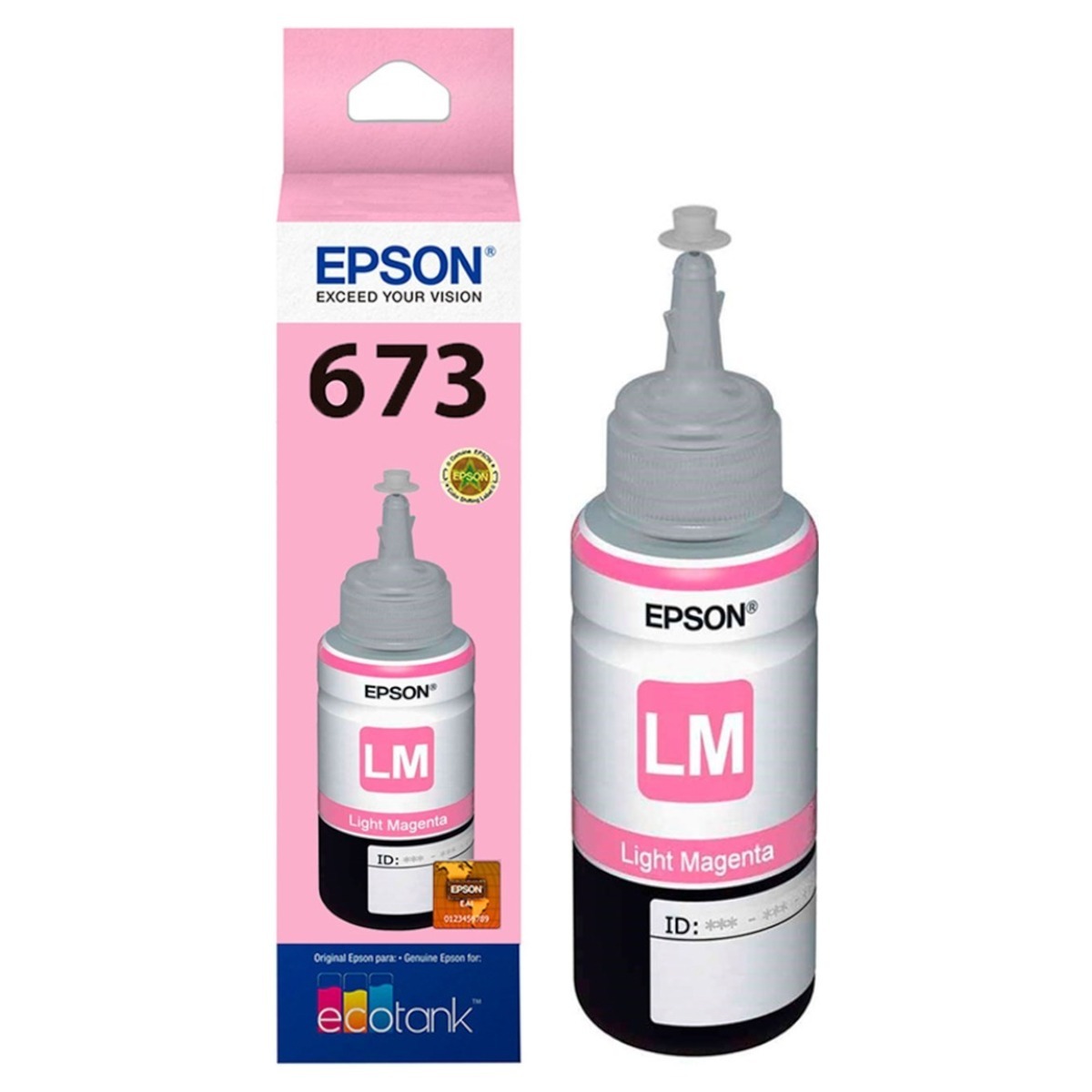 Tinta Epson L800 673 Magenta Claro Original