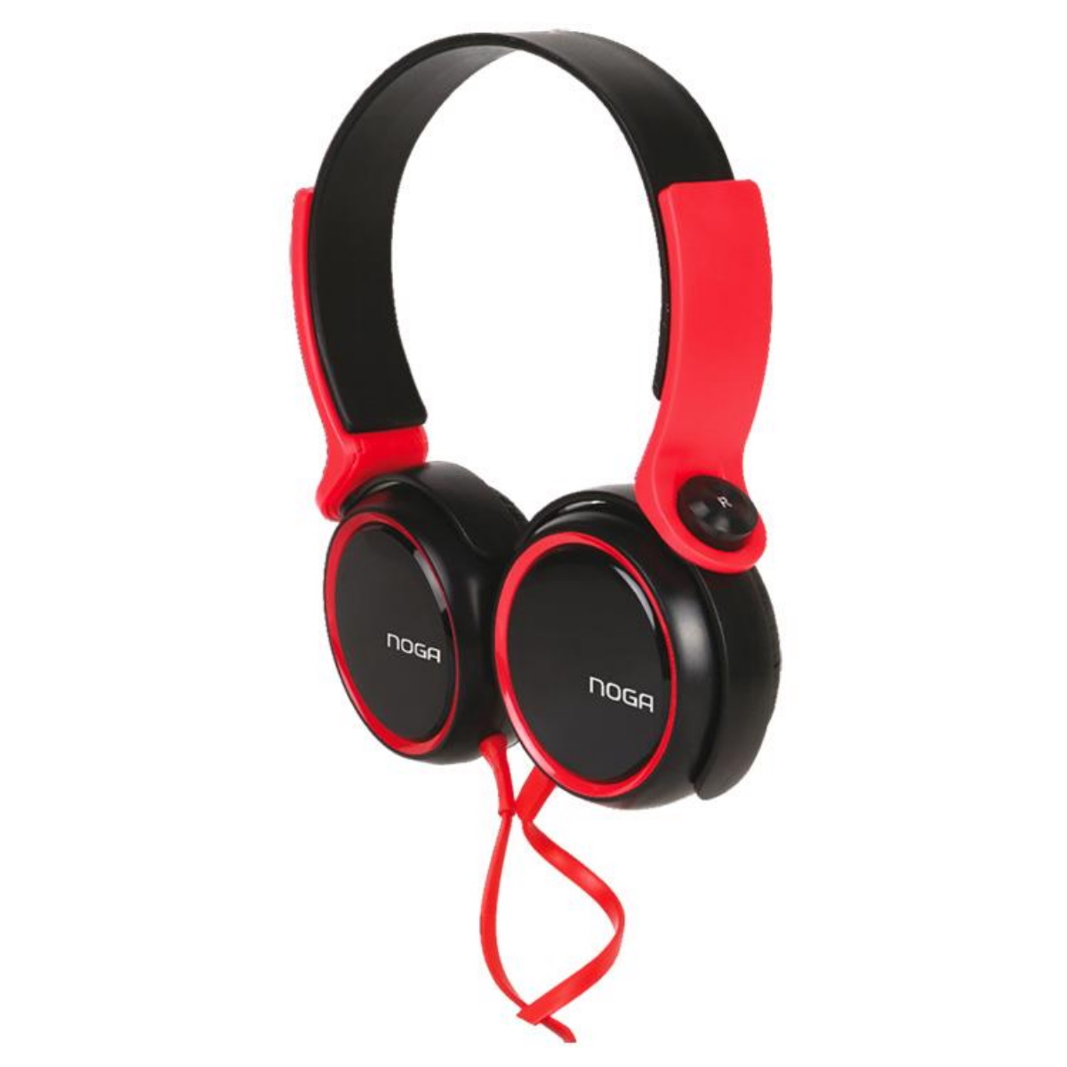 Auriculares Cable Vincha NG904 Manos Libres Negro y Rojo Noga