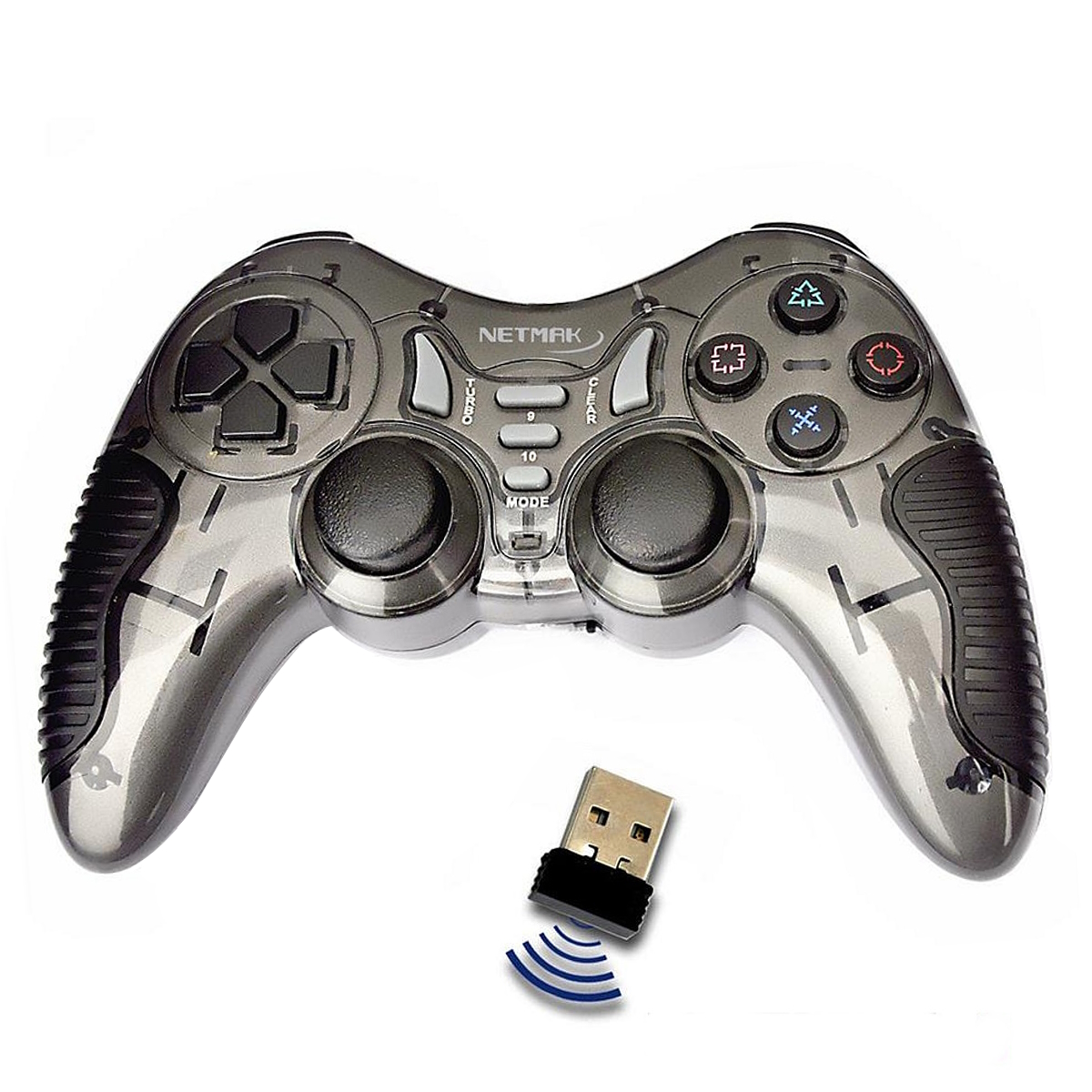 Joystick Inalambrico PC / PS2 / PS3 Negro NM-XTREME Netmak