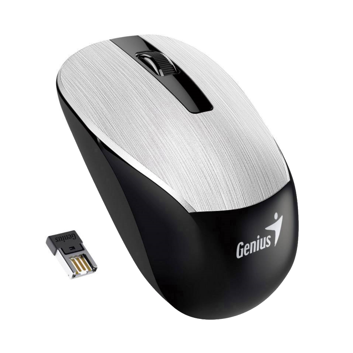 Mouse Inalambrico Nx-7015 1200 DPI Plateado Genius