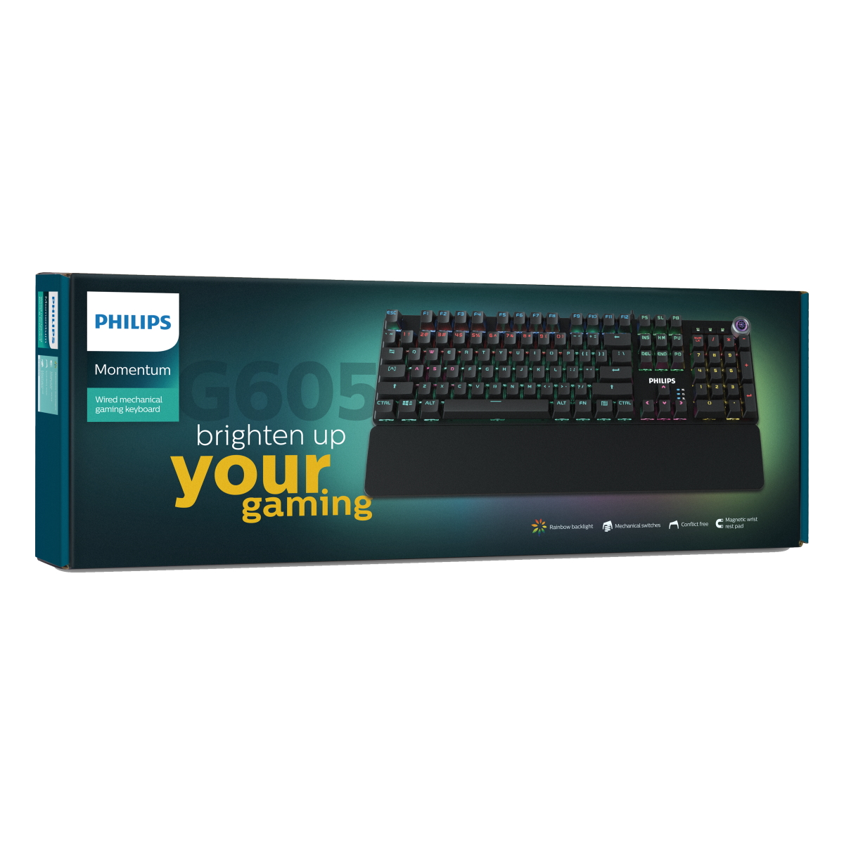 Teclado Mecanico Gamer G605 Switch Blue Philips