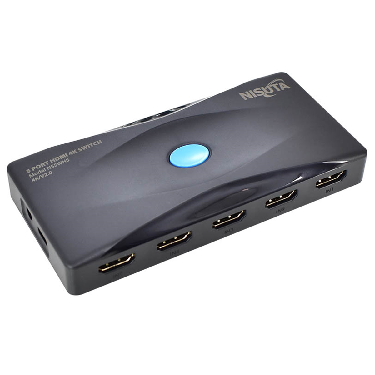 Switch HDMI 5p 4k - 3d con Control Nisuta