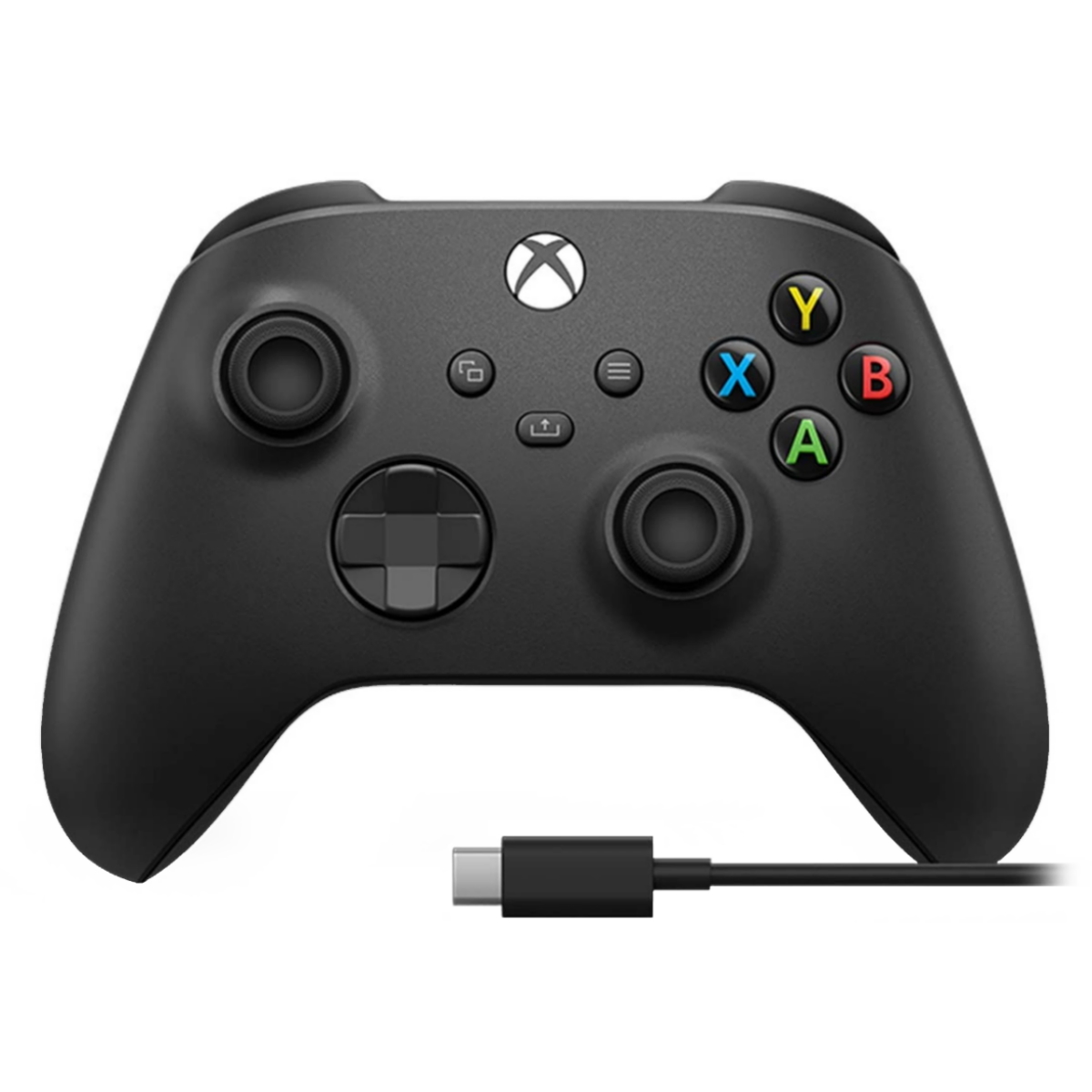 Joystick Xbox One Inalambrico + Cable Negro Microsoft
