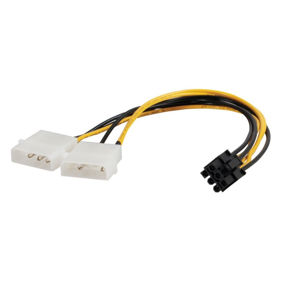 Cable Adaptador 2 Molex A 6 Pin Pci Placa De Video
