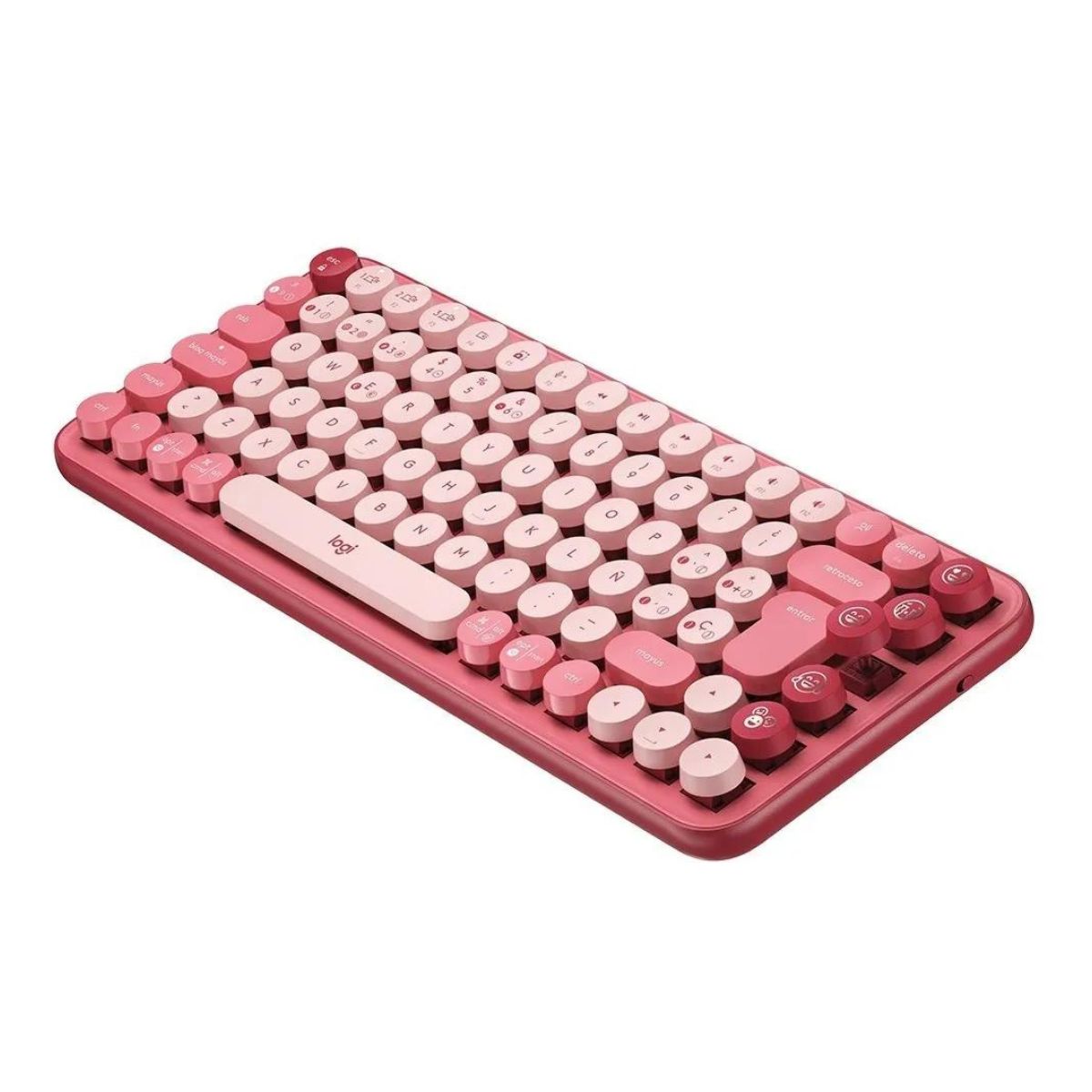 Teclado Mecanico Bluetooth POP Keys Español Heartbreaker Rosa Logitech