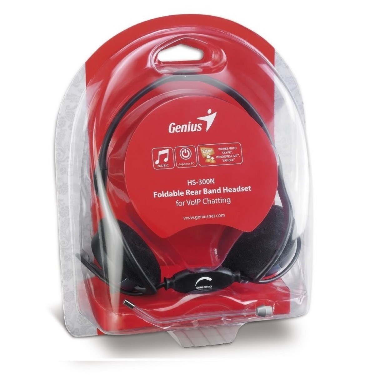 Auriculares Pc Cable Vincha Hs-300n Negro Genius