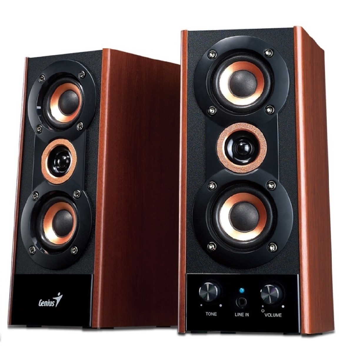 Parlantes Pc Sp-hf800a 20w Madera Genius