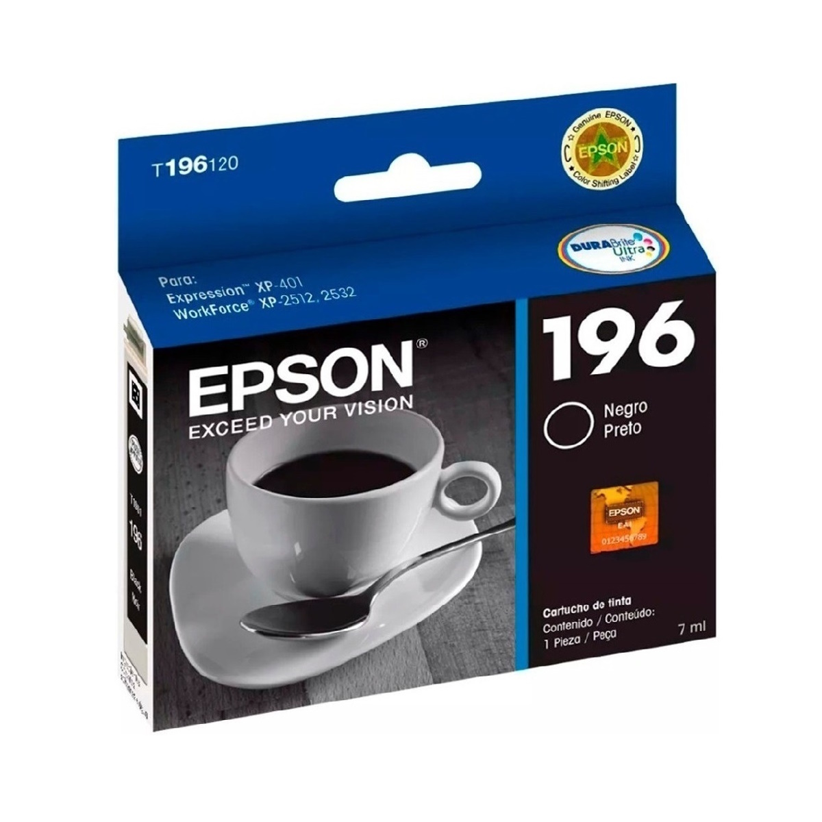 Cartucho Epson T196120 Negro Original