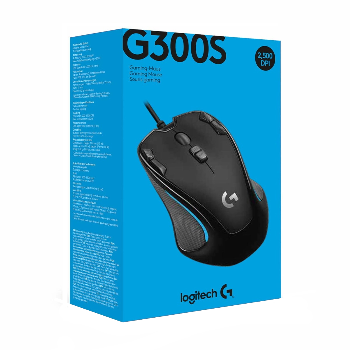 Mouse Gamer G300S 2500 DPI Logitech