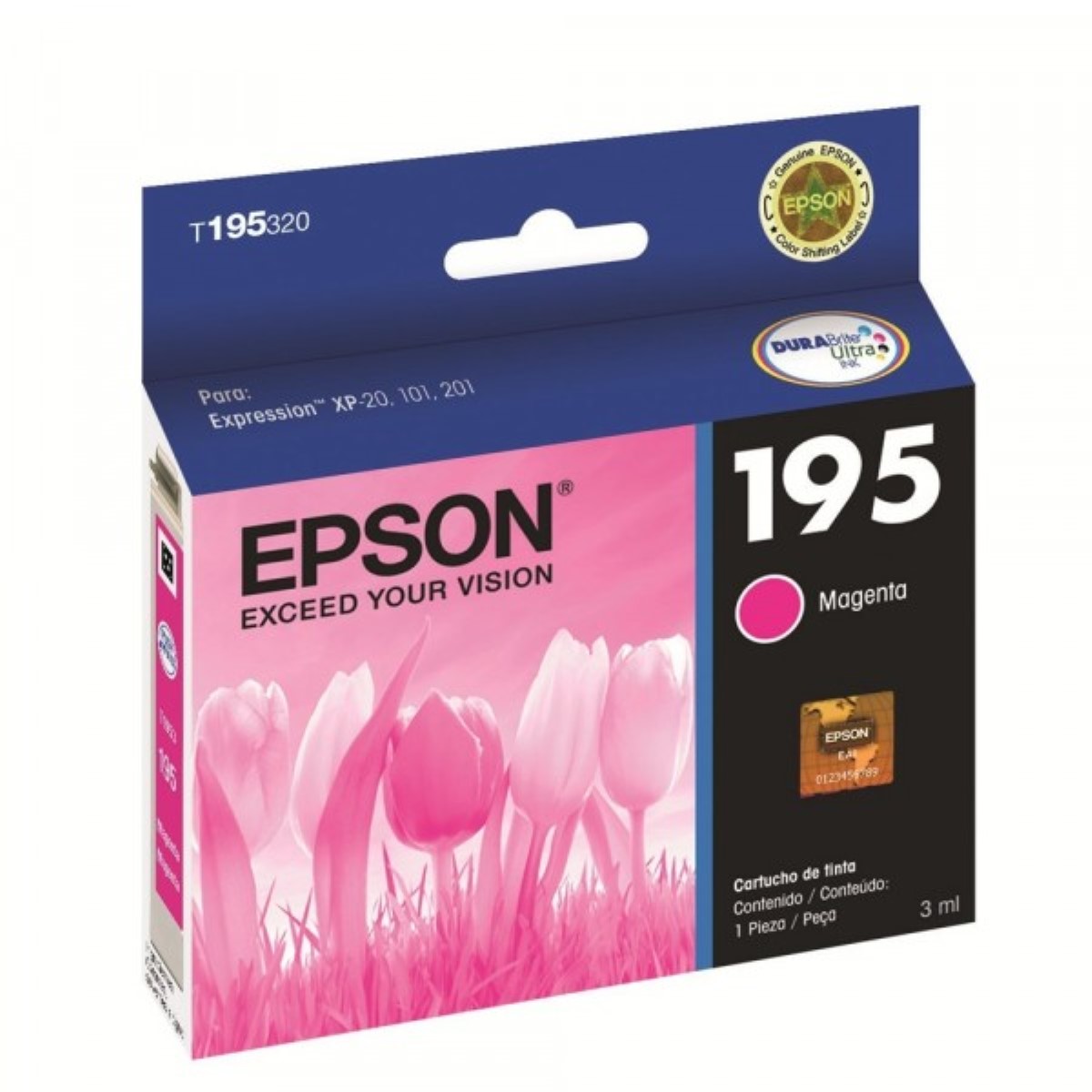 Cartucho Epson T195 Magenta Original