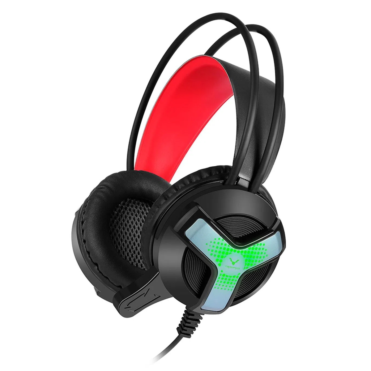 Auriculares Gamer Cable Vincha GH31 Negro y Rojo Wesdar