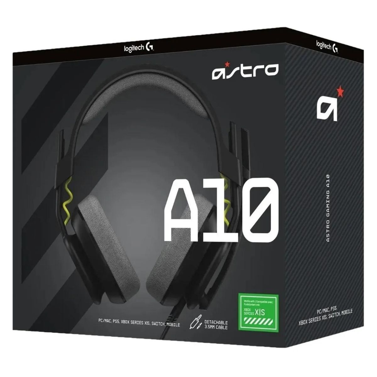 Auriculares Gamer Cable Vincha A10 Xbox/PC/PlayStation - Gen 2 Negro Logitech