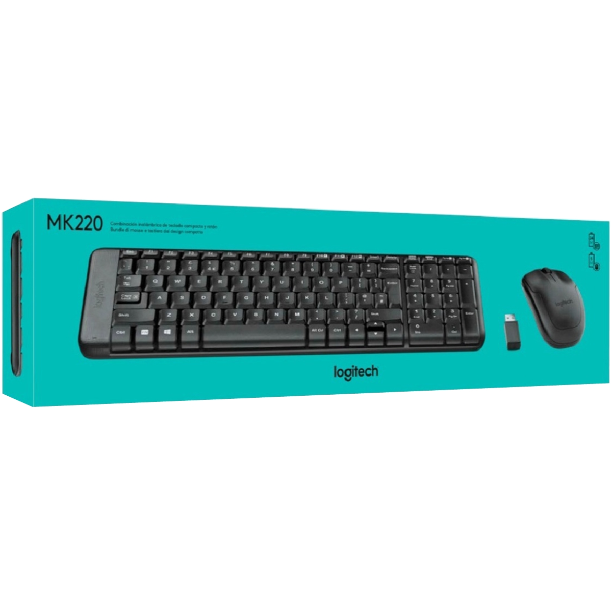 Kit Teclado Mouse Inalambrico Mk220 Español Logitech