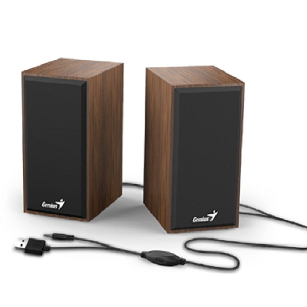 Parlantes Pc Usb Sp-Hf180 6W Madera Genius