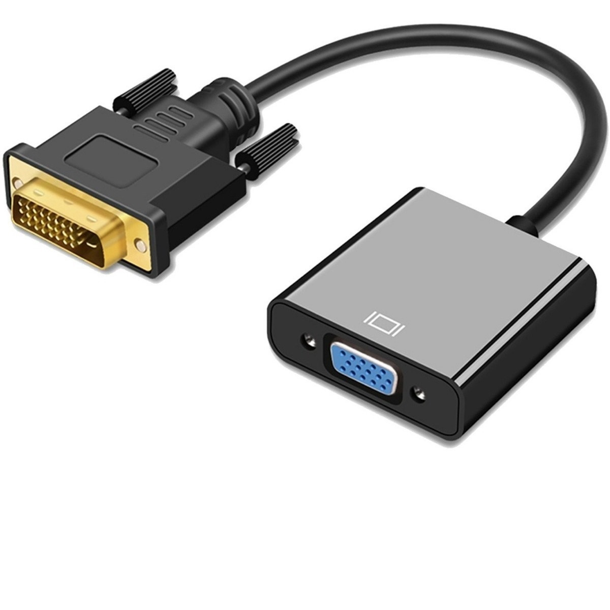 Adaptador DVI-D M a VGA H (no funciona en mother y placa video ultima genaracion)