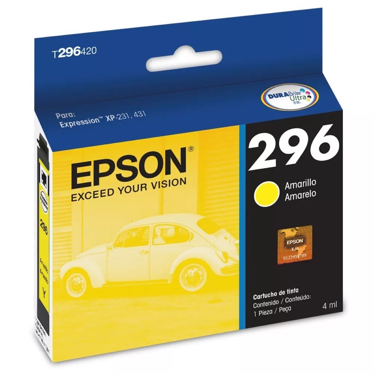 Cartucho Epson T296420 Amarillo Original