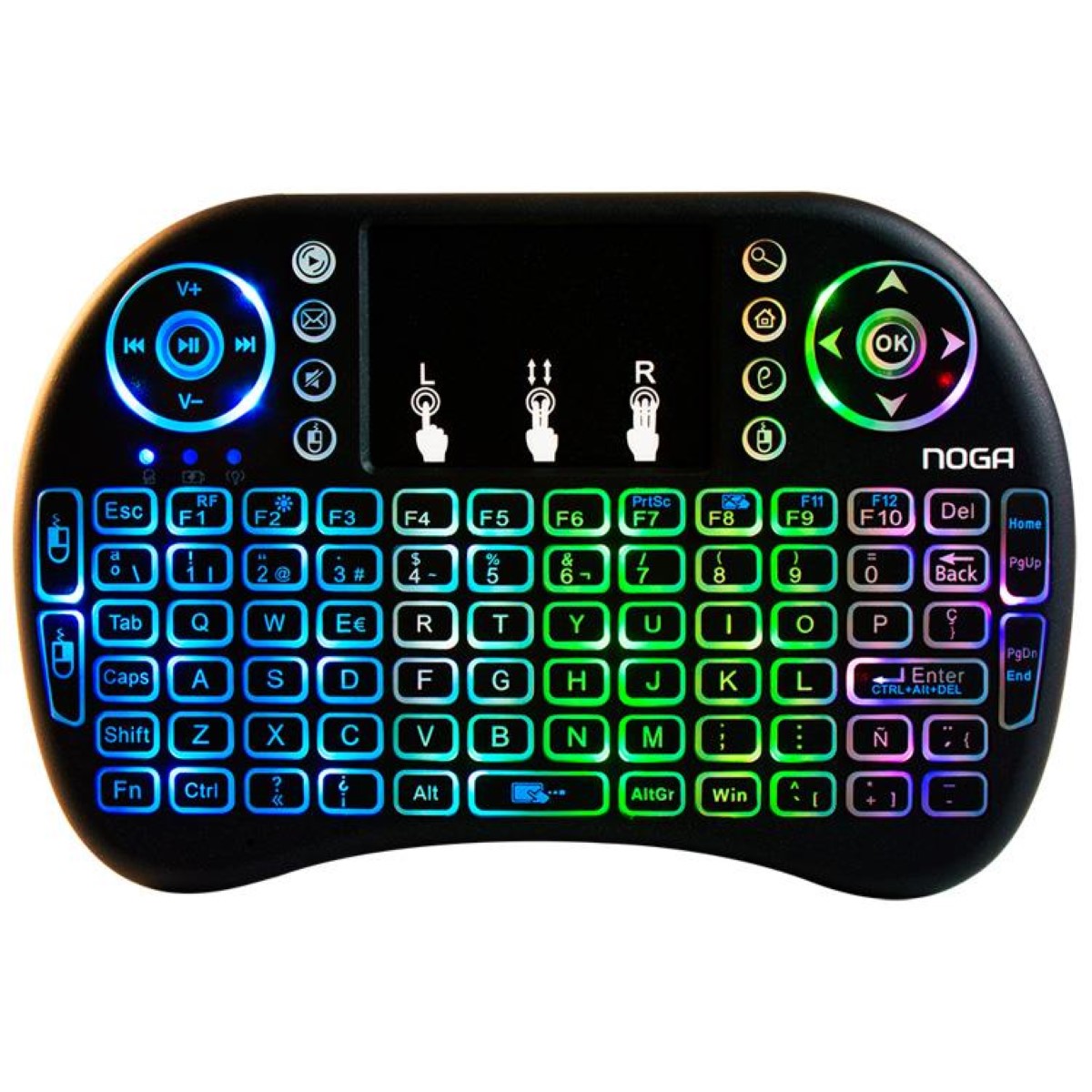 Mini Teclado Inalambrico RGB Noga