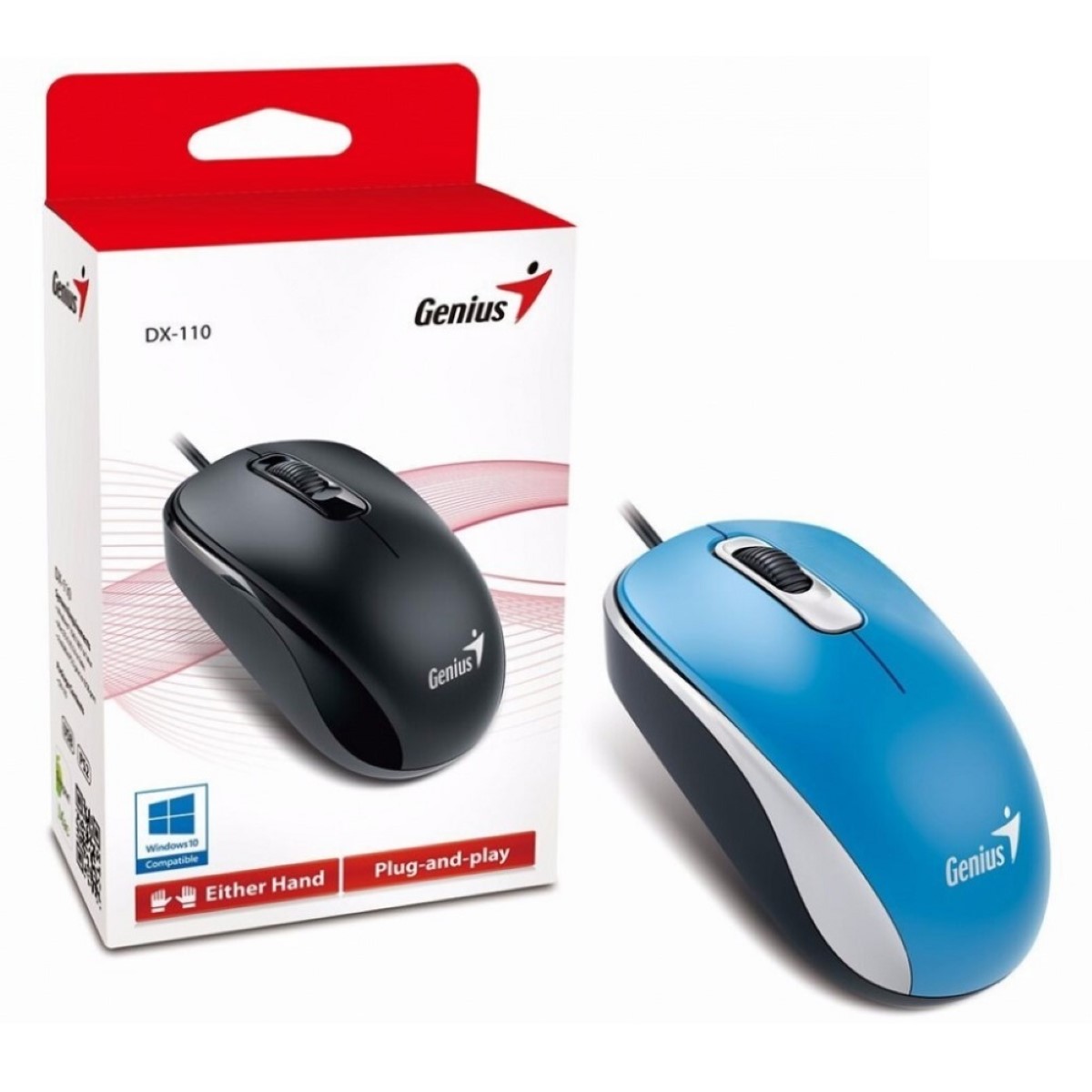 Mouse Usb Dx-110 1000 Dpi Azul Genius