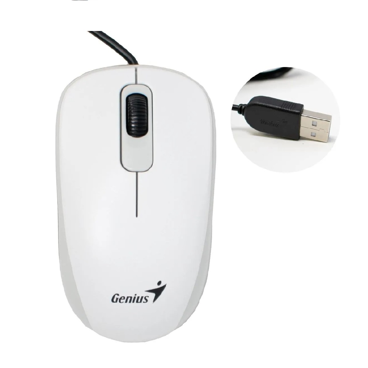 Mouse Usb Dx-120 1000 Dpi White Genius
