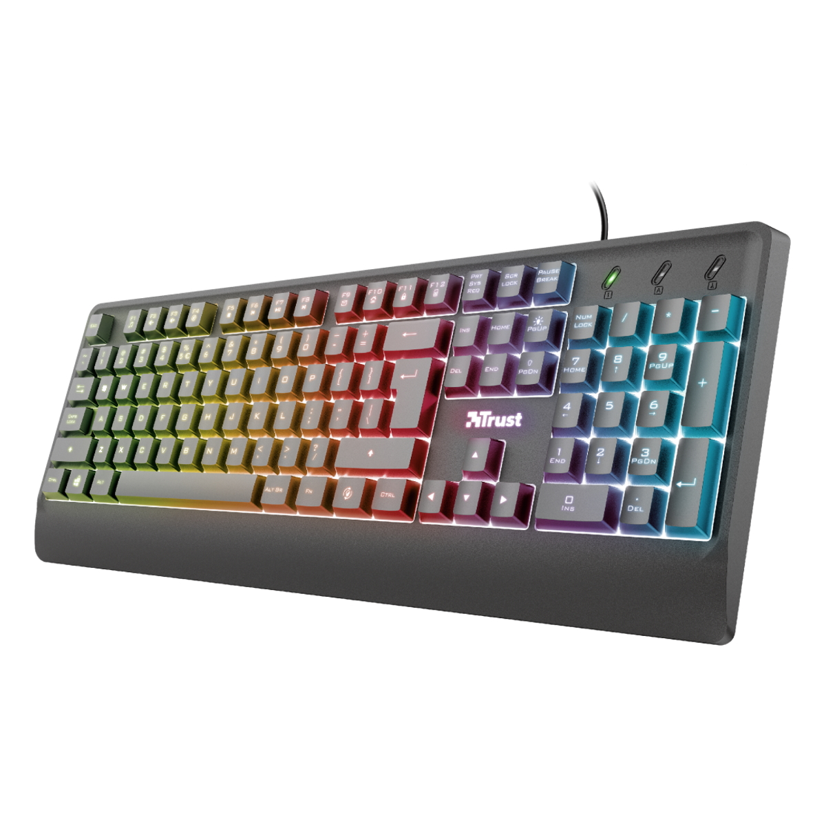 Teclado Gamer Retroiluminado Ziva Rainbow Trust