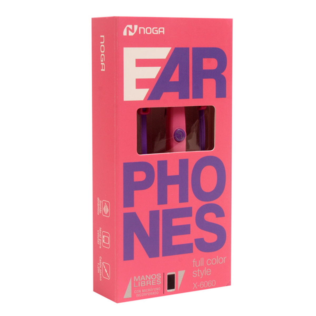 Auriculares In Ear X-6060 Rosa Noga