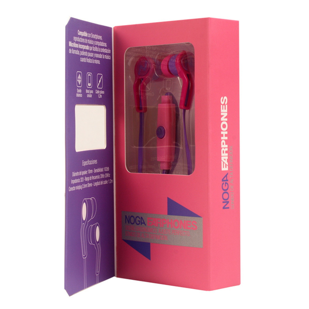 Auriculares In Ear X-6060 Rosa Noga