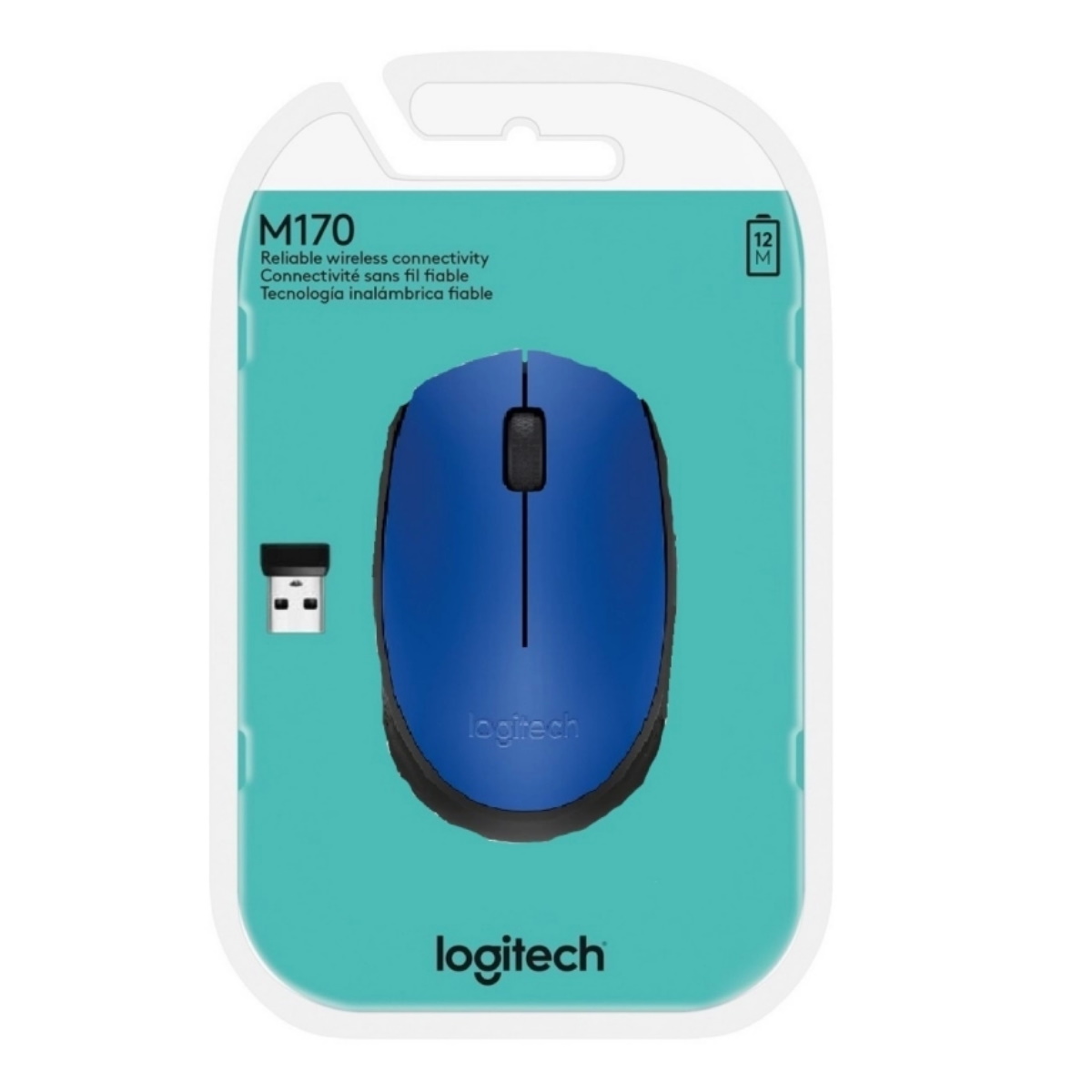Mouse Inalambrico M170 Azul Logitech