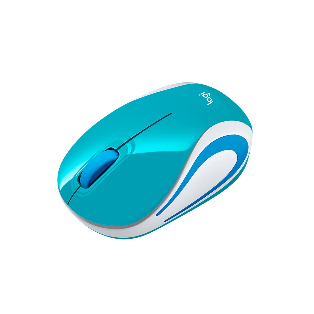 Mouse Inalambrico M187 Celeste Turquesa Logitech