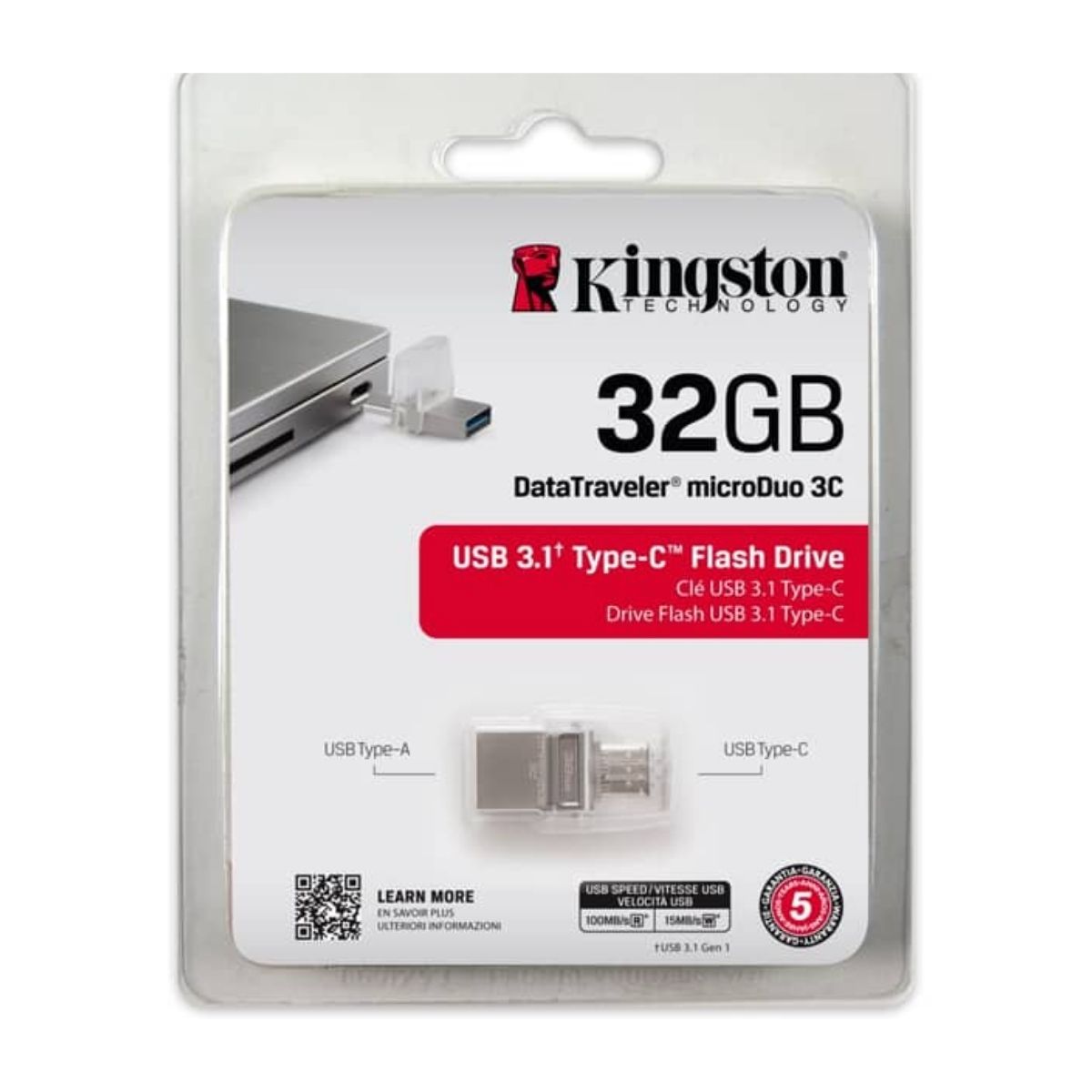 Pendrive 32GB Dual Usb - Usb C 3.1 Kingston