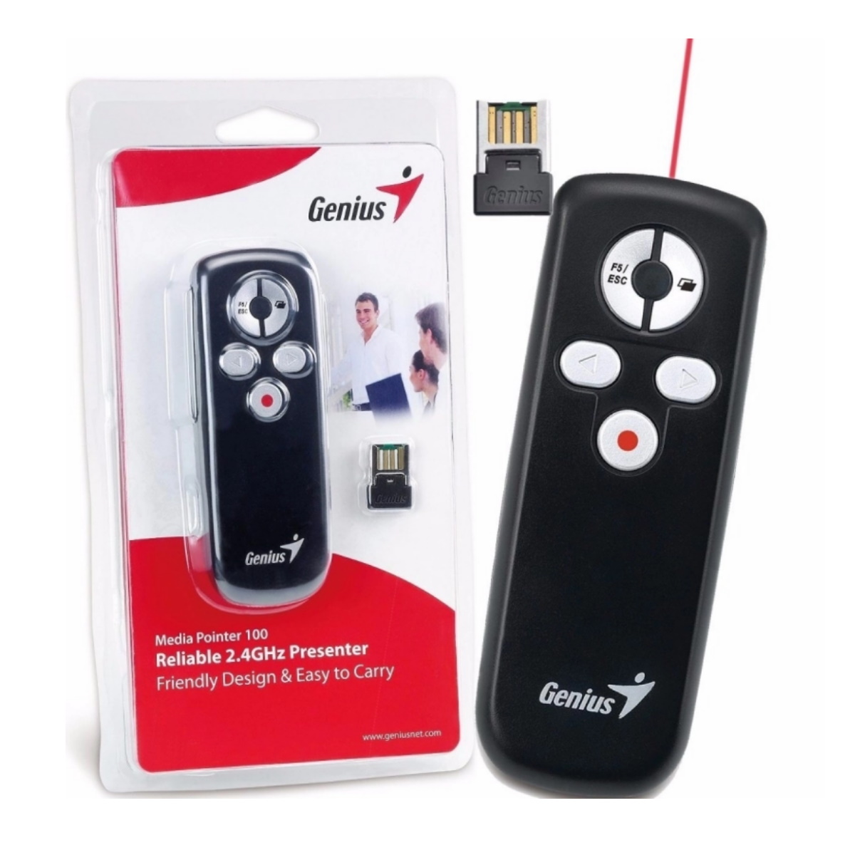 Presentador Diapositivas 100 Media Pointer Genius