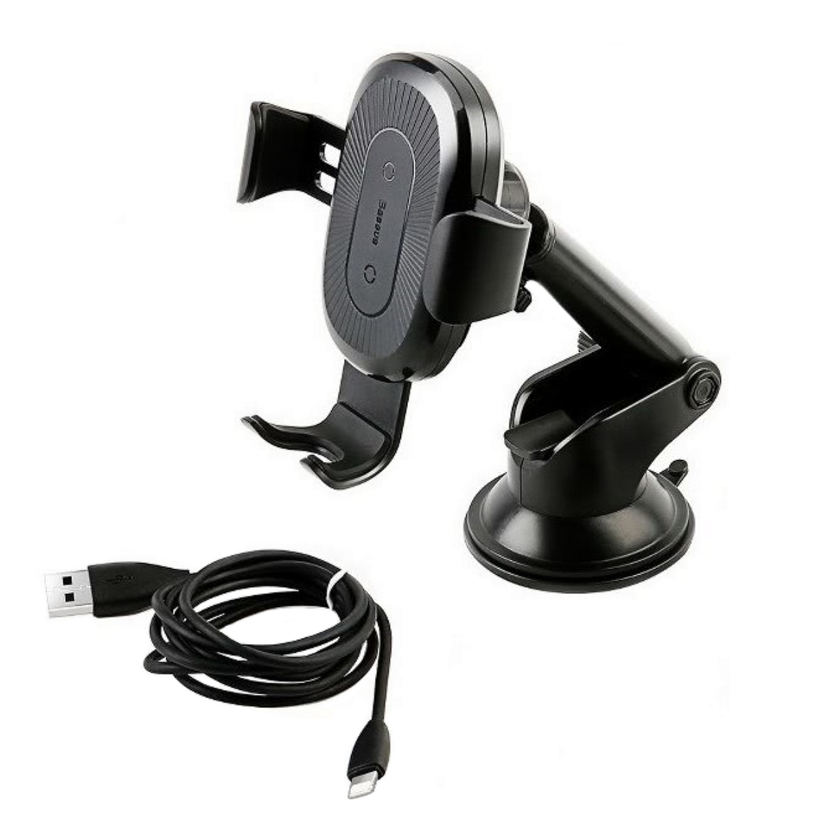 Soporte Celular Auto Brazo Cargador Inalambrico Automatico BaseUs